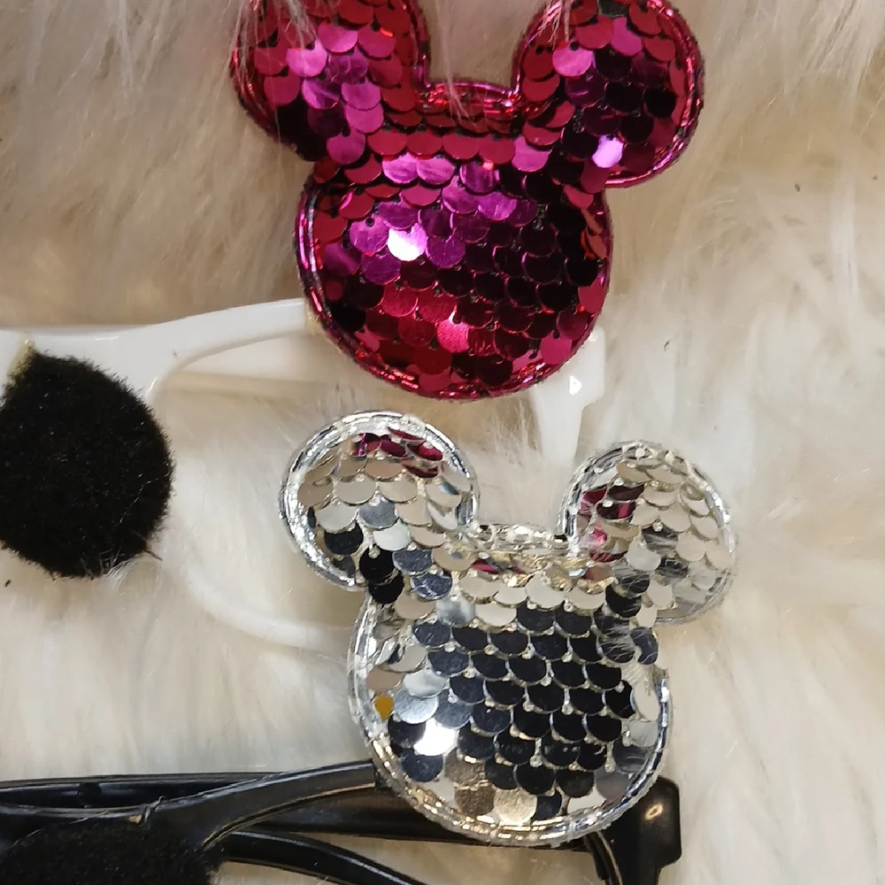 Sparkly Mouse Ears Kids glasses - Red, Gold, Silver, Pink Set 8